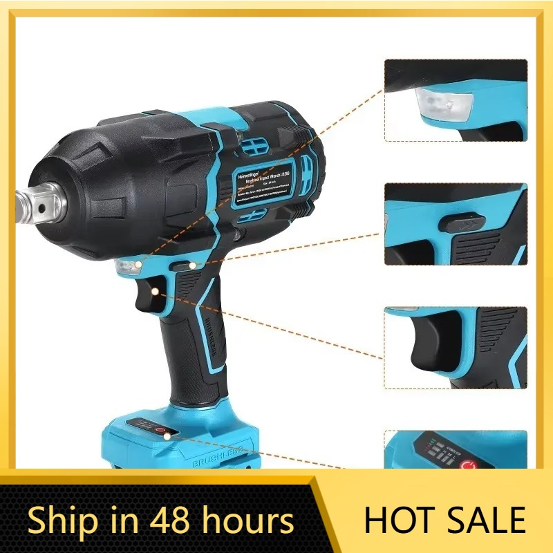 Torque Wrench - Heimerdinger 1600N Llave de impacto inalámbrica