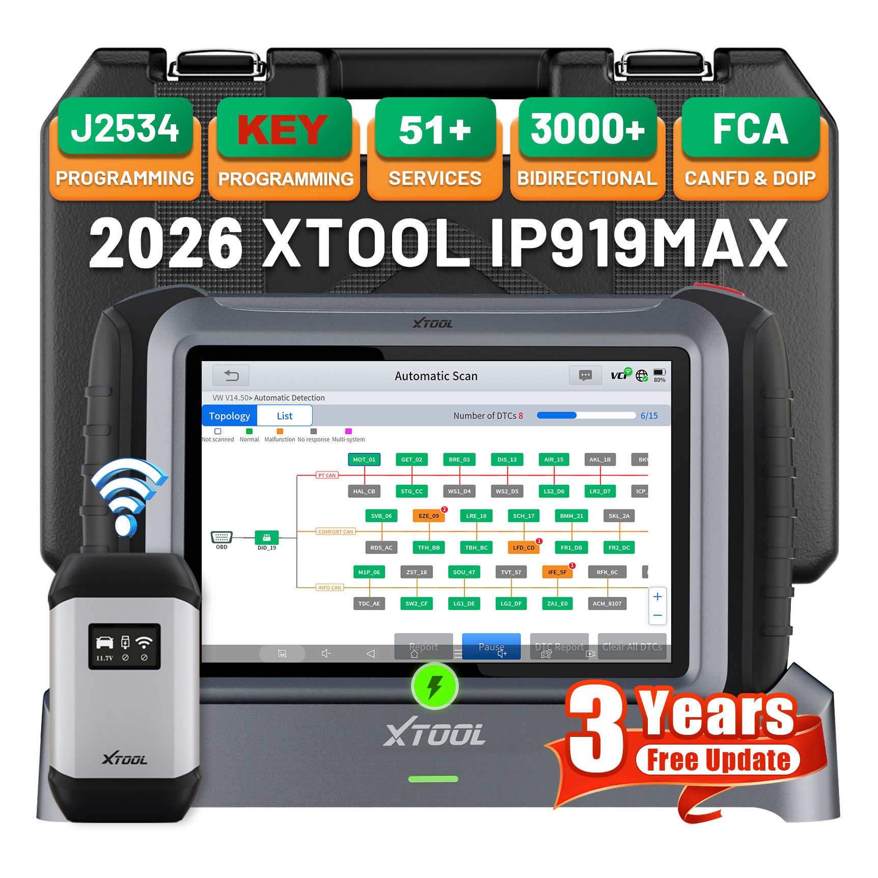 Car Diagnostic Tool - Herramienta de Programación de ECU XTOOL
