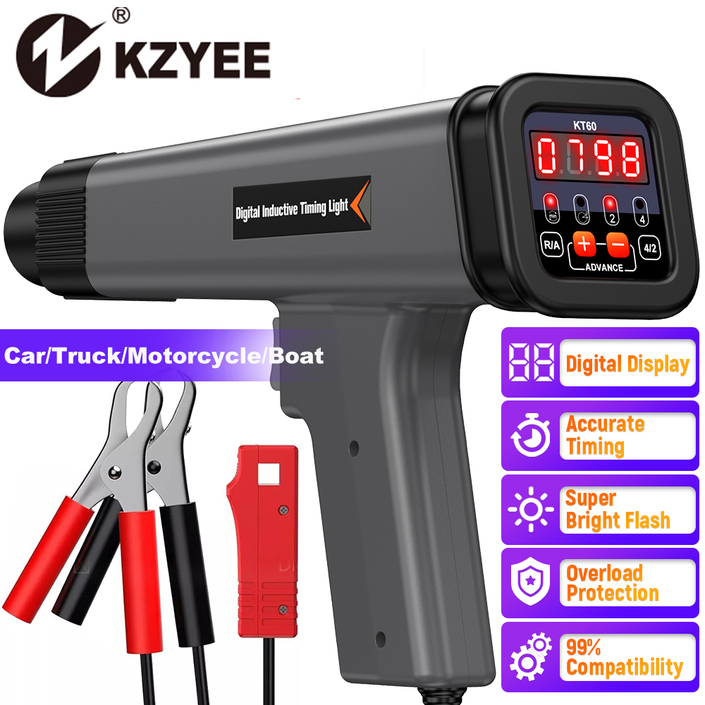 Timing Light Gun - KZYEE KT60 Auto Digital 2 y
