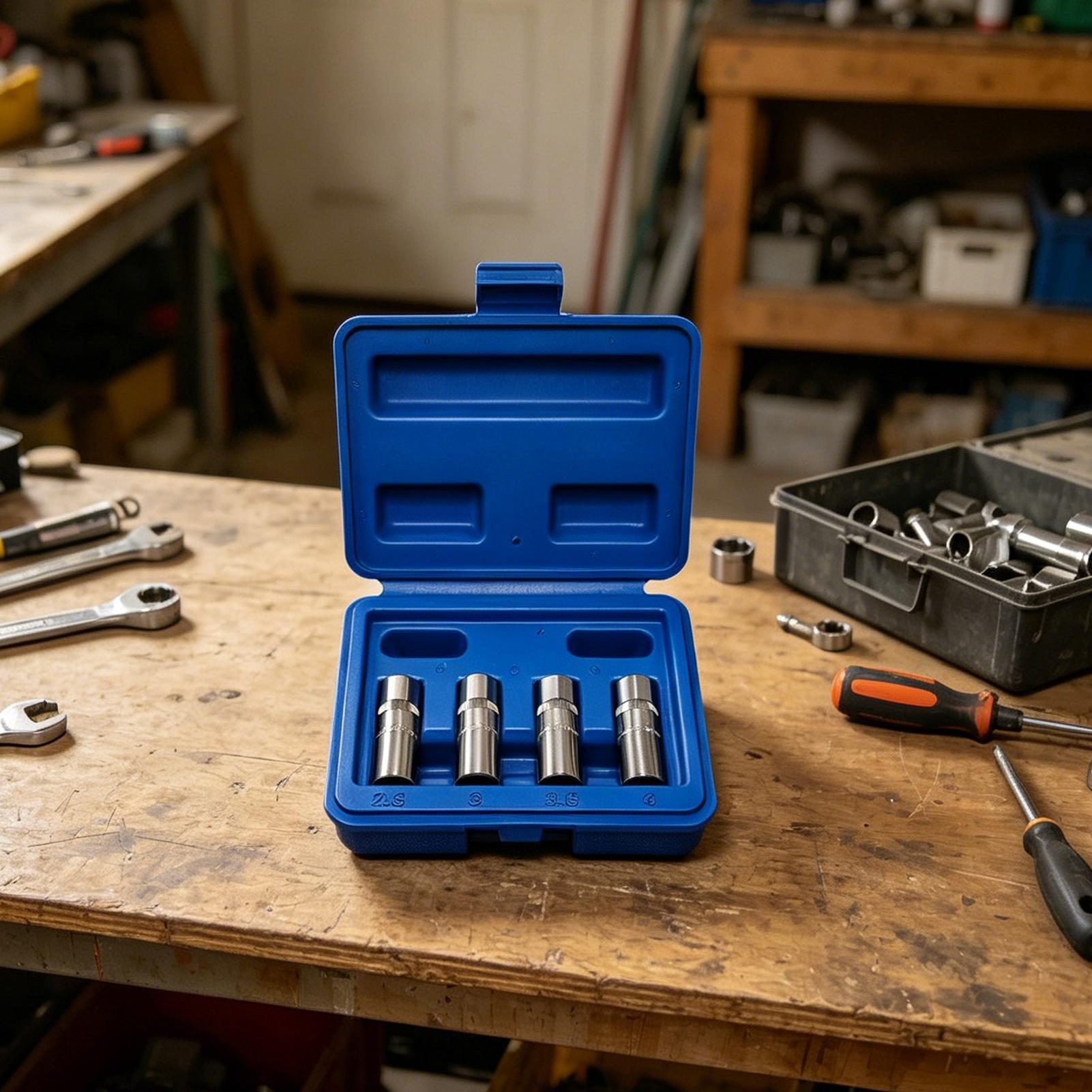 Socket Set - Kit extractor de tornillos de 4
