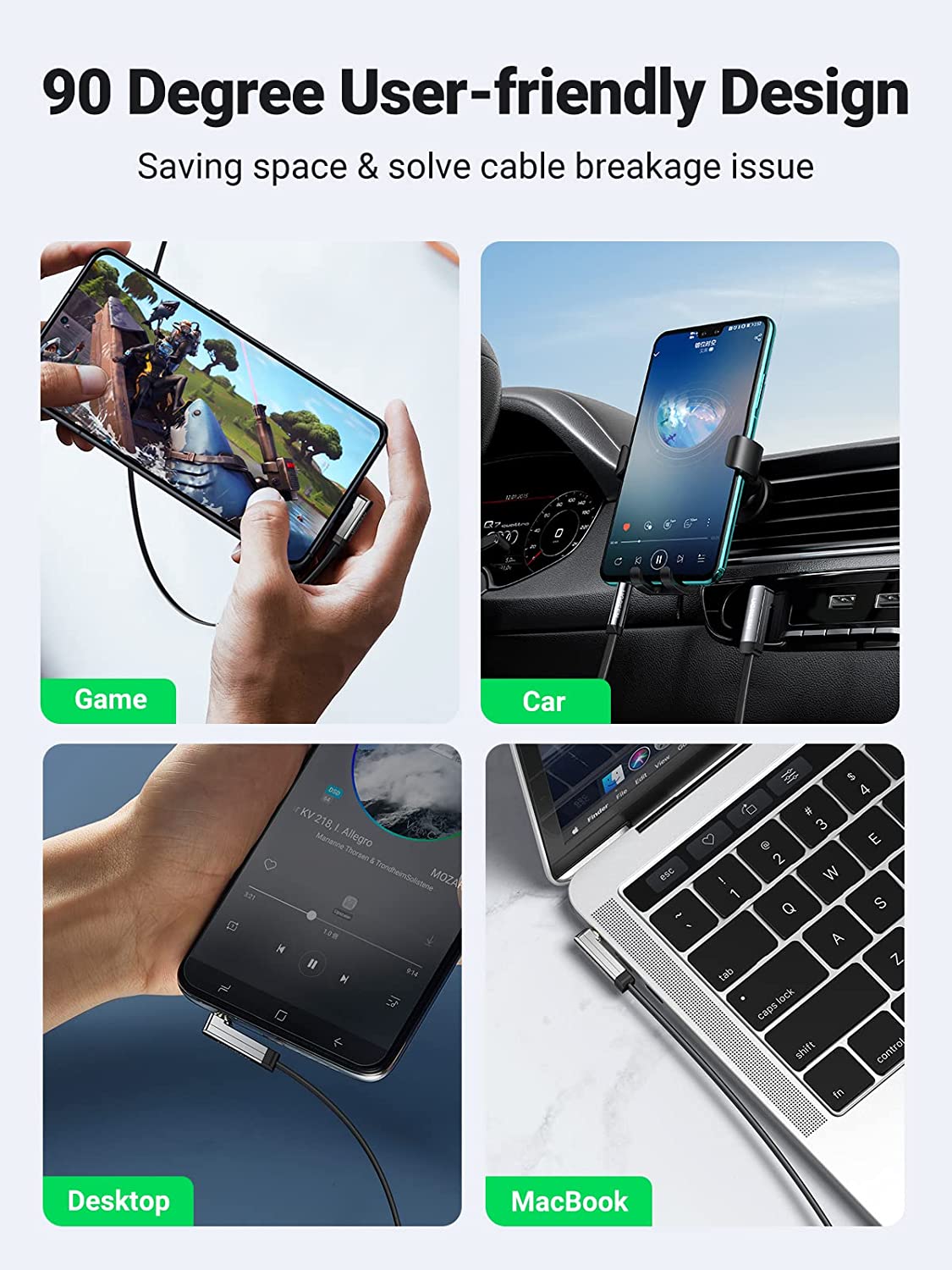 UGREEN Cable auxiliar para aut - Car Jack reseña y precio