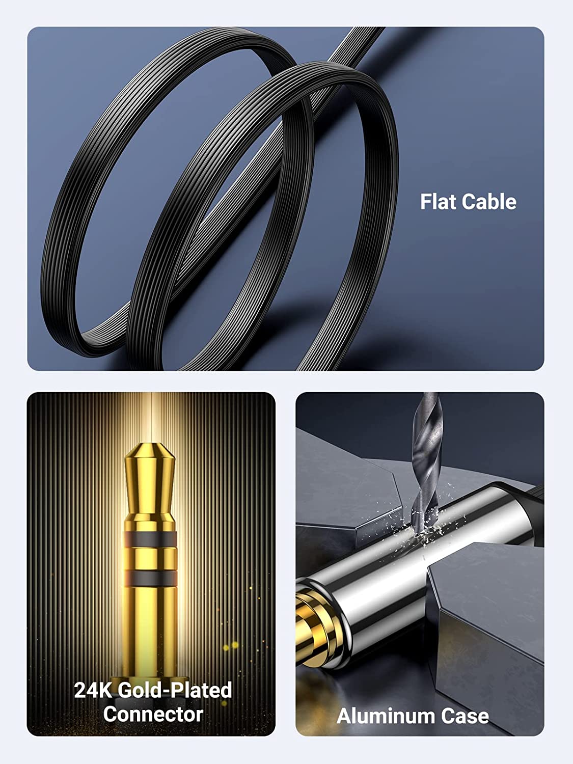 UGREEN Cable auxiliar para aut - Car Jack reseña y precio