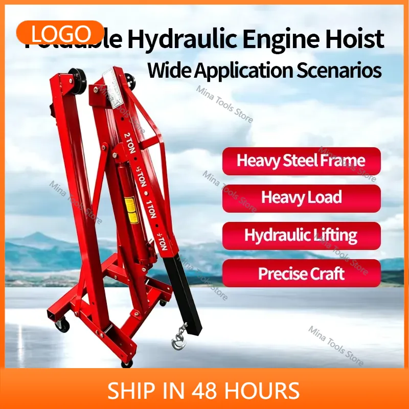 Grúa hidráulica plegable de 2  - Car Lift reseña y precio