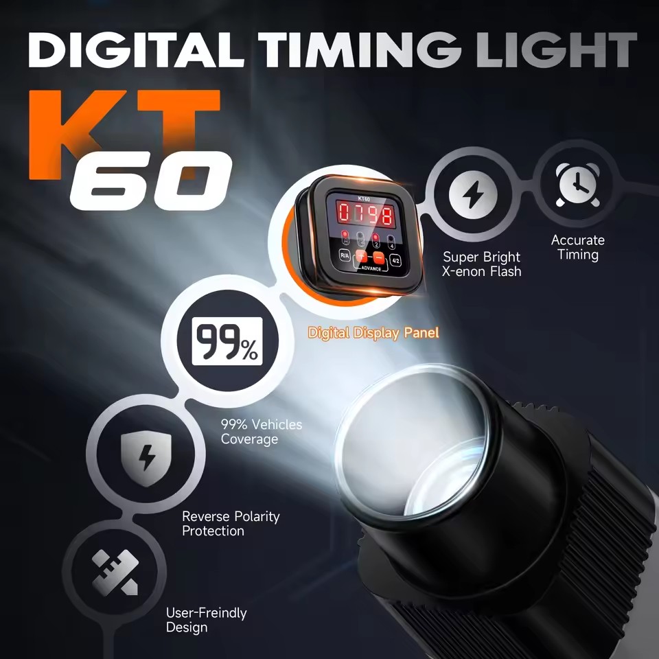 KZYEE KT60 Auto Digital 2 y 4  - Timing Light Gun reseña y precio