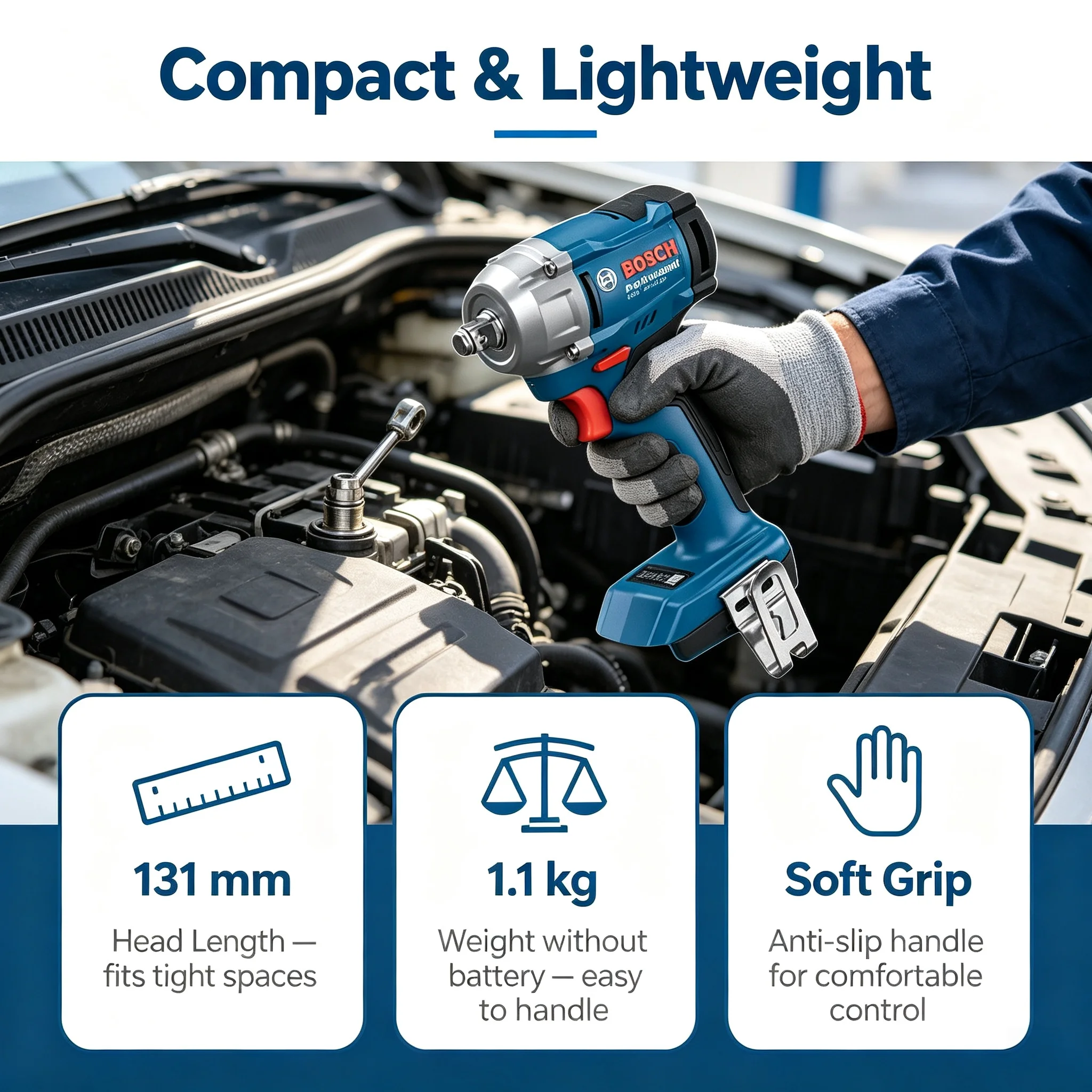 Llave de impacto inalámbrica B - Torque Wrench reseña y precio